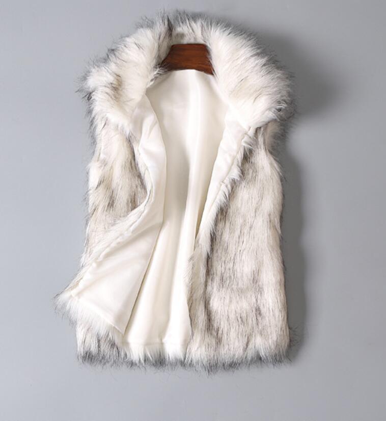 European and American autumn and winter new fur vest faux fur vest mid-length stand-up collar faux jacket waistcoat jacket, Gray
European and American autumn and winter new fur vest faux fur vest mid-length stand-up collar faux jacket waistcoat jacket, Gray