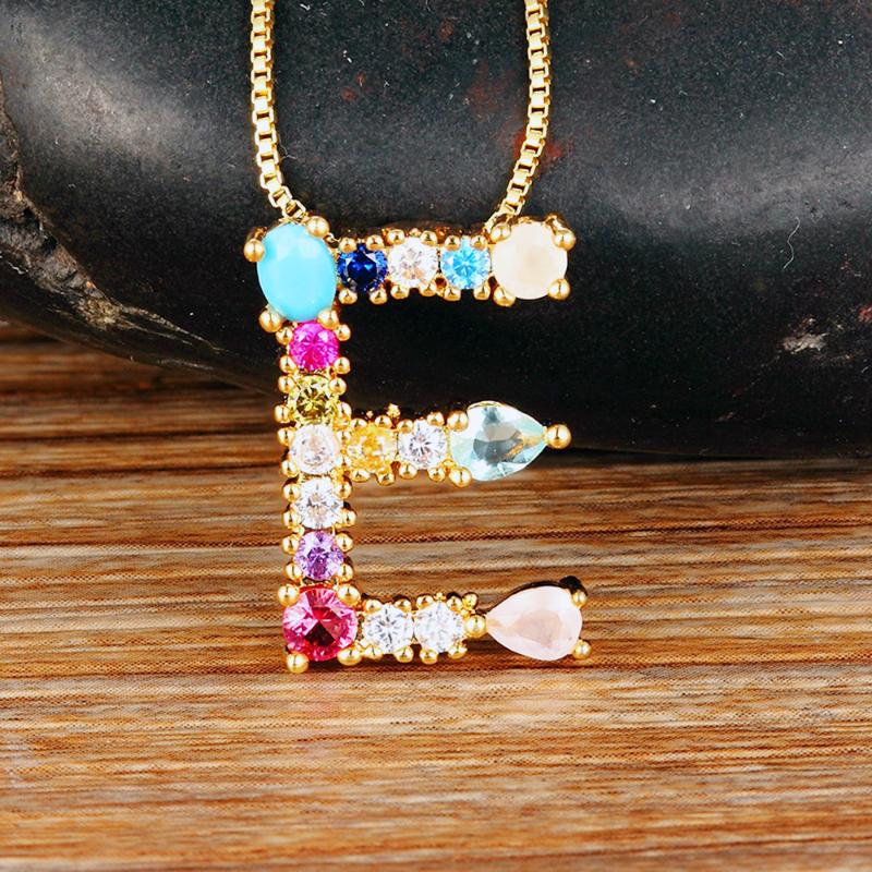 High Quality Gold Color Copper CZ Initial Letters Necklace Charm Chain Family Name Crystal Gift For Women Party Wedding Jewelry
High Quality Gold Color Copper CZ Initial Letters Necklace Charm Chain Family Name Crystal Gift For Women Party Wedding Jewelry