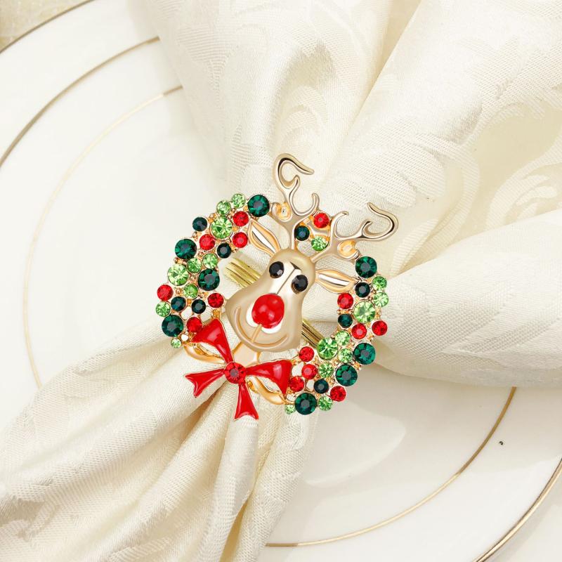 Metal Christmas Tree Napkin Rings Bow Flower Wreath Mouth Ring Wedding Banquet Hotel Table Supplies Circle Decoration Gifts
Metal Christmas Tree Napkin Rings Bow Flower Wreath Mouth Ring Wedding Banquet Hotel Table Supplies Circle Decoration Gifts