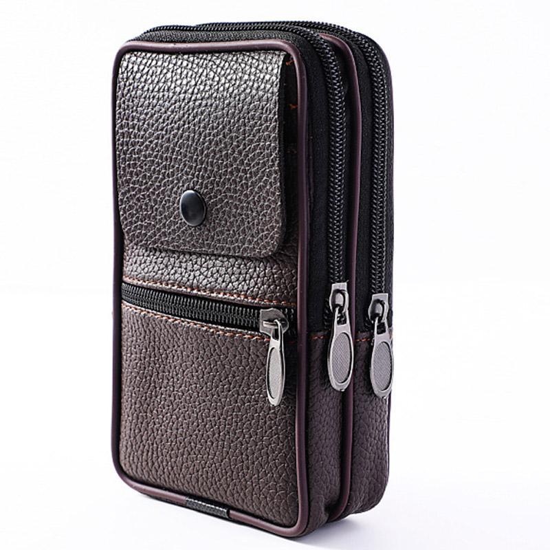 Men Wasit Bag PU Leather Zipper Card Holder Multi Pouch for Outdoor Travel Camping Hiking Cycling, Black
Men Wasit Bag PU Leather Zipper Card Holder Multi Pouch for Outdoor Travel Camping Hiking Cycling, Black