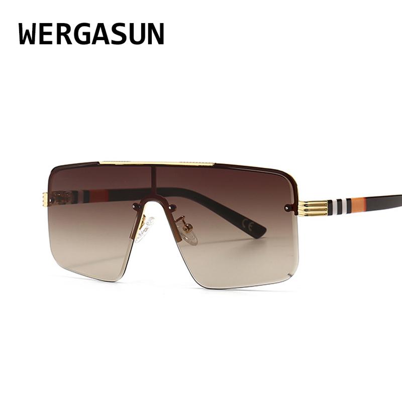 Sunglasses WERGASUN Fashion Oversized Square Rimless Women Brand Designer Flat Top Big Sun Glasses Female Gafa De Sol
Sunglasses WERGASUN Fashion Oversized Square Rimless Women Brand Designer Flat Top Big Sun Glasses Female Gafa De Sol