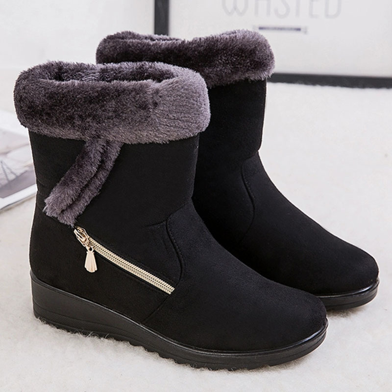 Top quality Plus Size Warm Plush Women Zipper Women's Winter Boots Female Shoes Zapatos De Mujer, Black
Top quality Plus Size Warm Plush Women Zipper Women's Winter Boots Female Shoes Zapatos De Mujer, Black