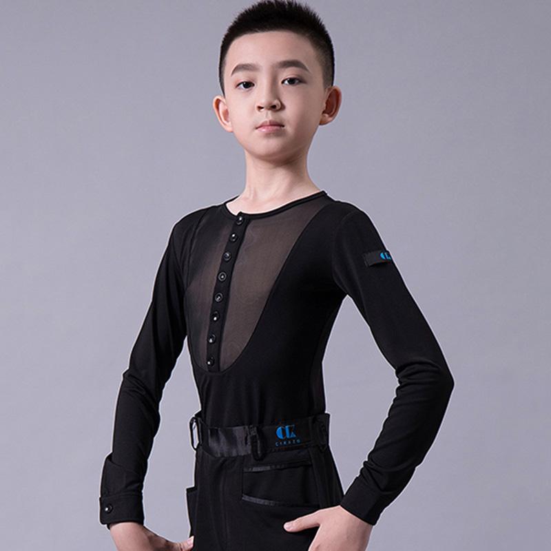 Latin Dance Shirt Boys See-Through Mesh Long-Sleeved Bodysuit Cha Cha Rumba Samba Tango Salsa Competition Show Wear DNV13652, Black
Latin Dance Shirt Boys See-Through Mesh Long-Sleeved Bodysuit Cha Cha Rumba Samba Tango Salsa Competition Show Wear DNV13652, Black