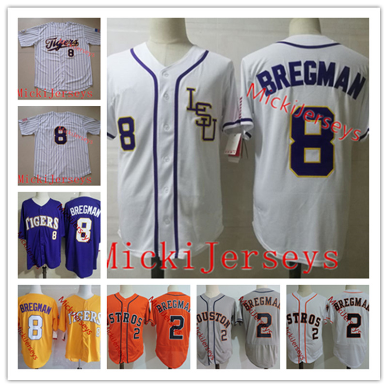 Mens NCAA College #8 Alex Bregman LSU Tigers Baseball Jersey Embroidery #2 Alex Bregman Jersey S-3XL
Mens NCAA College #8 Alex Bregman LSU Tigers Baseball Jersey Embroidery #2 Alex Bregman Jersey S-3XL