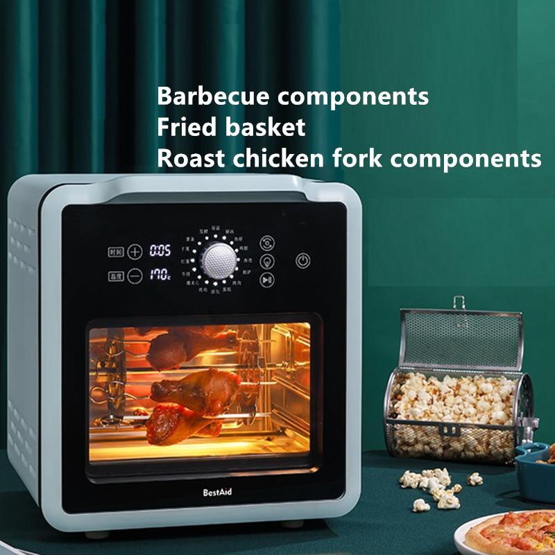 220V 14L Electric Air Fryer Multifunction Bread Oven Including Rotors And Roast Chicken Fork Components Cookies Baker
220V 14L Electric Air Fryer Multifunction Bread Oven Including Rotors And Roast Chicken Fork Components Cookies Baker