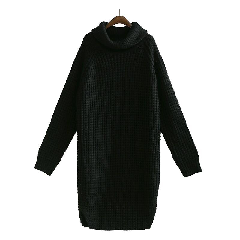 TWOTWINSTYLE Korean Side Split Women's Sweater Turtleneck Long Sleeve Warm Thick Female Sweater Autumn Winter Fashion New 201023