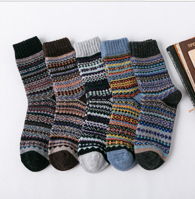 11 style different design winter warm socks men women unisex rabbit wool knit sock thick coton sport casual socks hot sale wholesale