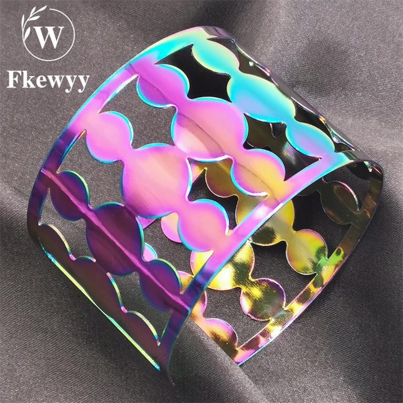Bangle Fkewyy Luxury Bracelets For Women Fashion Accessories Designer Hollow Out Jewelry Colorful Geometry Gothic
Bangle Fkewyy Luxury Bracelets For Women Fashion Accessories Designer Hollow Out Jewelry Colorful Geometry Gothic