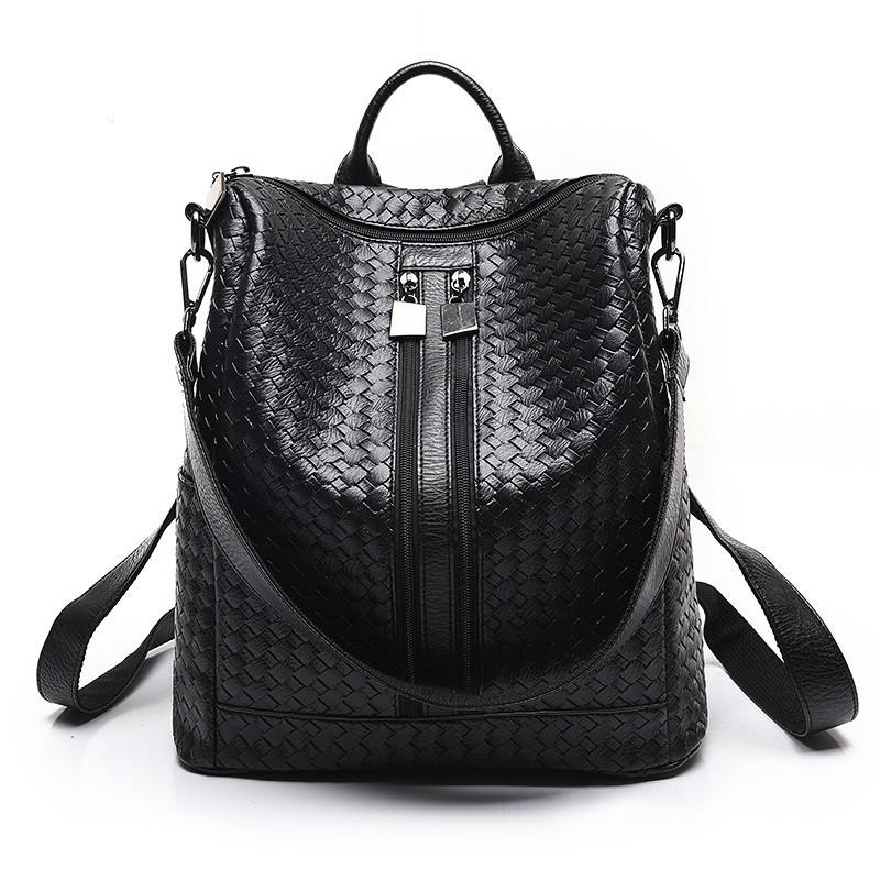 High Quality Women's Bag Pu Leather Backpack Street Bag Black Zipper Shoulder Bags Tote Female European Fashion Large Bag, Crocodile pattern
High Quality Women's Bag Pu Leather Backpack Street Bag Black Zipper Shoulder Bags Tote Female European Fashion Large Bag, Crocodile pattern
