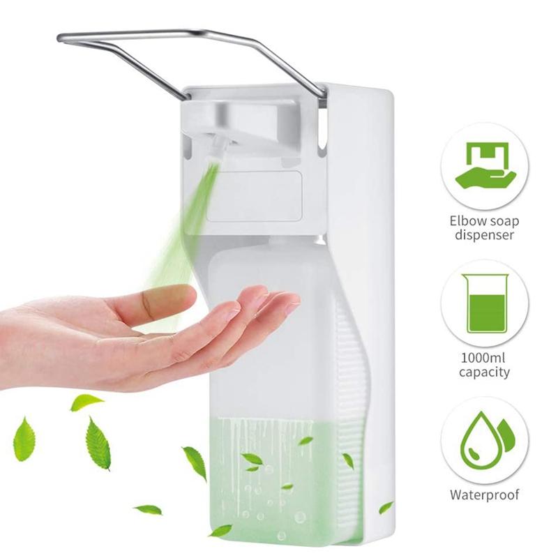 1000ML Elbow Press Soap Dispenser Disinfectant Spray Dispenser Wall-Mounted Soap Pumps for Home School Hotel Hosp
1000ML Elbow Press Soap Dispenser Disinfectant Spray Dispenser Wall-Mounted Soap Pumps for Home School Hotel Hosp