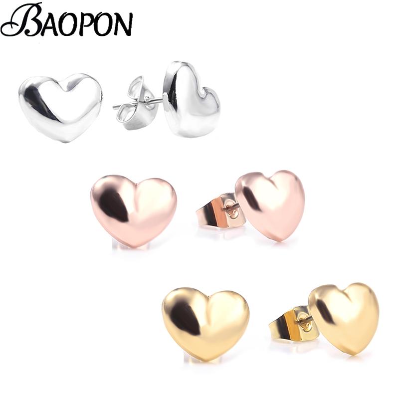 BAOPON Silver Plated Heart Brand Stud Earrings High Quality Cubic Zirconia Earring Romantic Valentines Day Gift Dropshipping
BAOPON Silver Plated Heart Brand Stud Earrings High Quality Cubic Zirconia Earring Romantic Valentines Day Gift Dropshipping