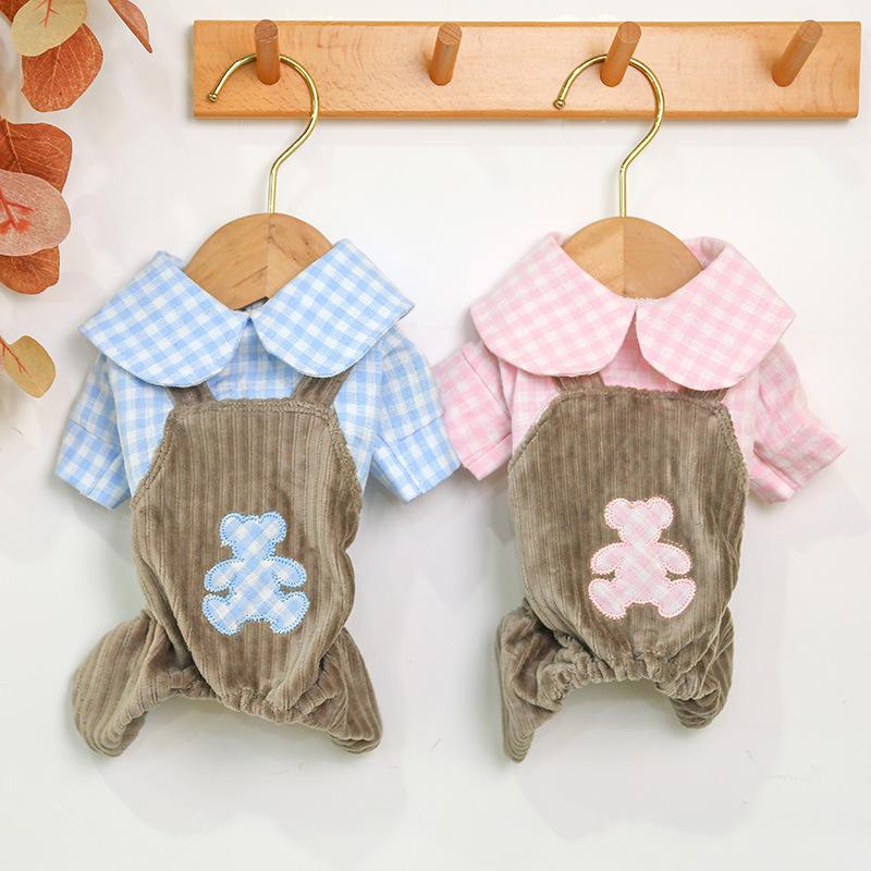 Autumn Pink Blue Colors -xl Sizes Small Puppy Clothes for Dogs Cute Four-legged Pet Clothing Plaid Jumpsuit for Dogs
Autumn Pink Blue Colors -xl Sizes Small Puppy Clothes for Dogs Cute Four-legged Pet Clothing Plaid Jumpsuit for Dogs