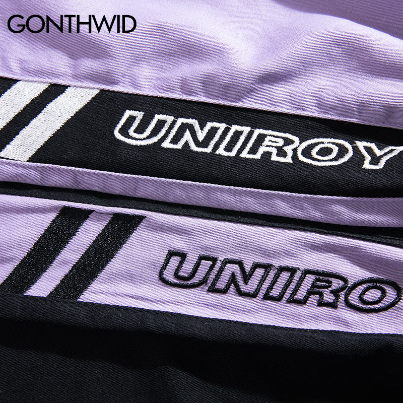 GONTHWID Color Block Cargo Harem Joggers Track Pants Hip Hop Casual Baggy Sweatpants Streetwear Fashion Hipster Pants Trousers 201126