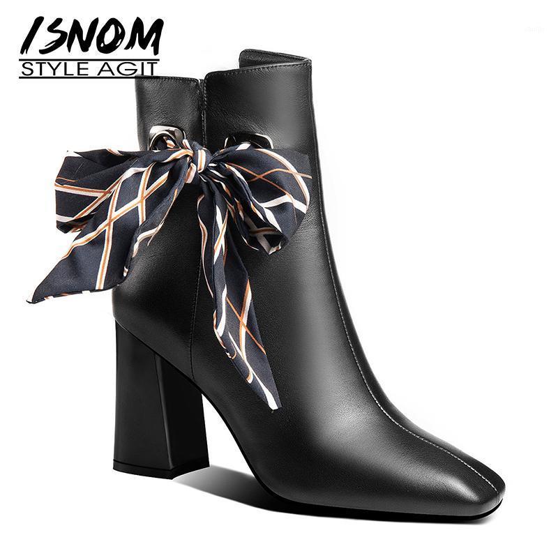 ISNOM High Heels Boots Women Cow Leather Ankle Boots Woman Riband Shoes Female Square Toe Shoes Ladies Office Winter1, Beige short plush
ISNOM High Heels Boots Women Cow Leather Ankle Boots Woman Riband Shoes Female Square Toe Shoes Ladies Office Winter1, Beige short plush