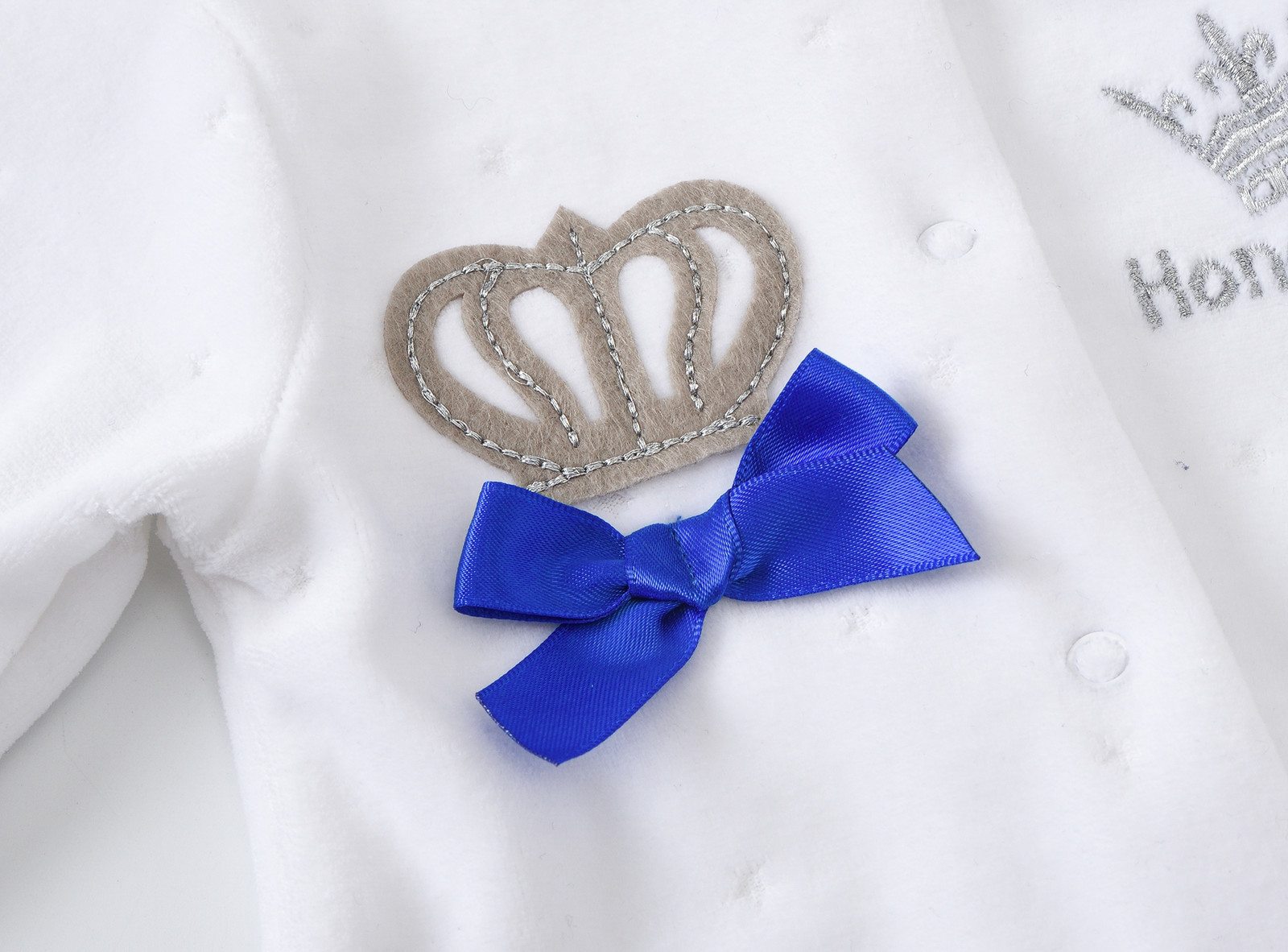 Newborn Baby Boys Girl Rompers with Hat Gloves Long Sleeve Cartoon Crown Velvet Infant Jumpsuit Overalls Toddler Onesies Outfit 201127