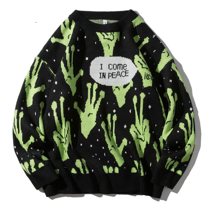 LINDSEY SEADER Sweater Men Jumpers Knitted Harajuku Alien Hip Hop Streetwear Men Knitwear Clothing Pullover Oversize Sweaters, Black
LINDSEY SEADER Sweater Men Jumpers Knitted Harajuku Alien Hip Hop Streetwear Men Knitwear Clothing Pullover Oversize Sweaters, Black