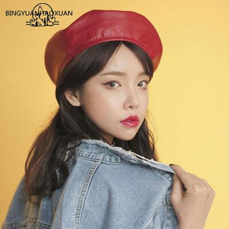 New Pu Leather Beret Hats For Women Winter Flat Cap Female Boina Feminina Fashion Autumn Winter Beret Cap Bone Gorras Painter, Black
New Pu Leather Beret Hats For Women Winter Flat Cap Female Boina Feminina Fashion Autumn Winter Beret Cap Bone Gorras Painter, Black