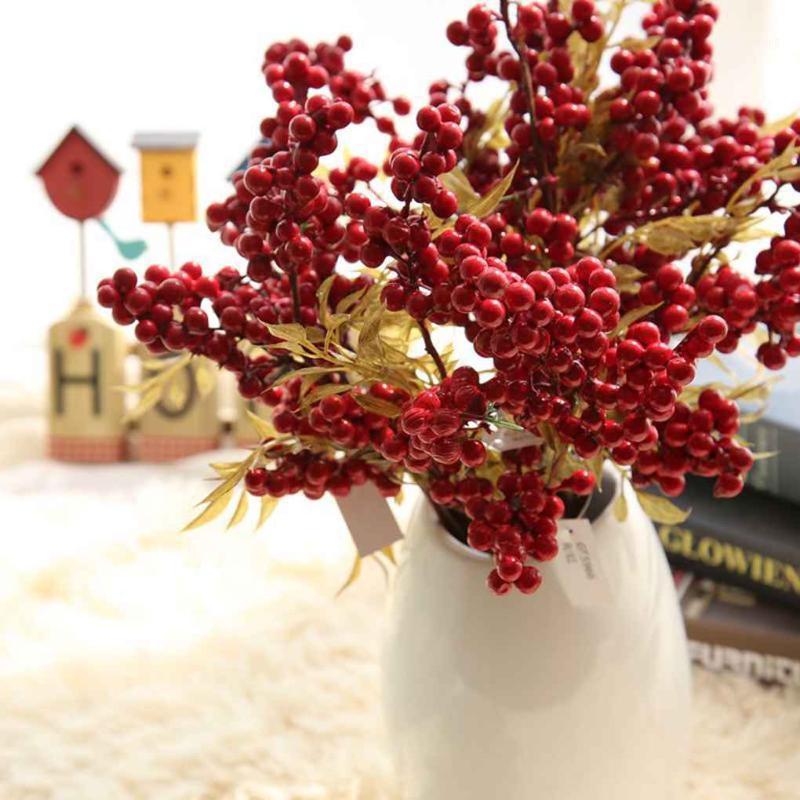 Artificial Red Christmas Berry Holly Bean Branch Foam Simulation Fruit Living Room Christmas Party DIIY Decoration Accessories1, Burgundy 
Artificial Red Christmas Berry Holly Bean Branch Foam Simulation Fruit Living Room Christmas Party DIIY Decoration Accessories1, Burgundy
