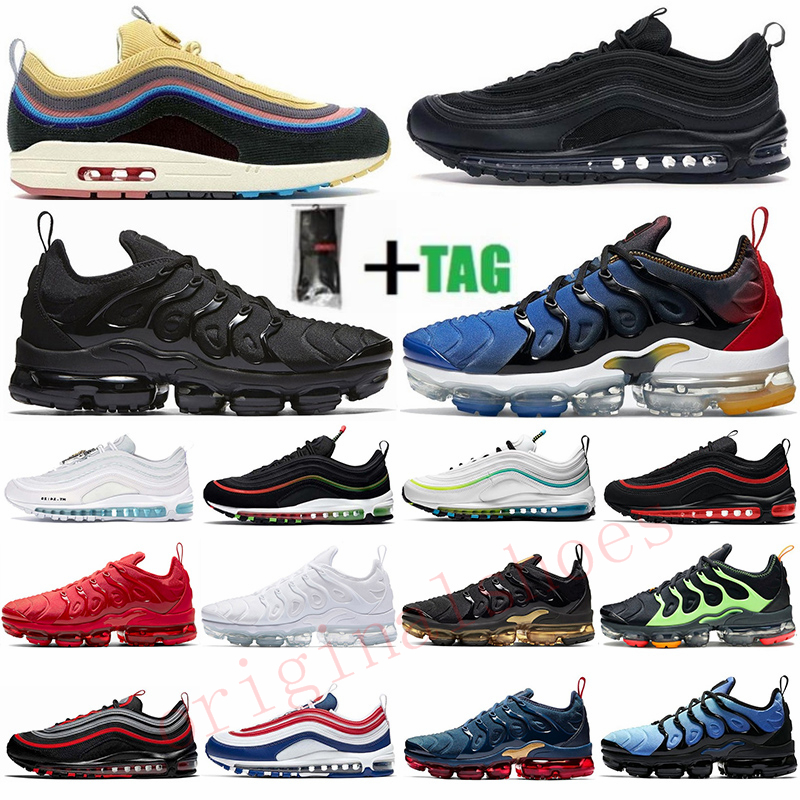 Size 13 TN Plus Mens Running Shoes Triple Red White 97 Sean Wotherspoon Black Bullet Womens Men Sports Sneakers Outdoor Designers Trainers 36-47, 44
Size 13 TN Plus Mens Running Shoes Triple Red White 97 Sean Wotherspoon Black Bullet Womens Men Sports Sneakers Outdoor Designers Trainers 36-47, 44
