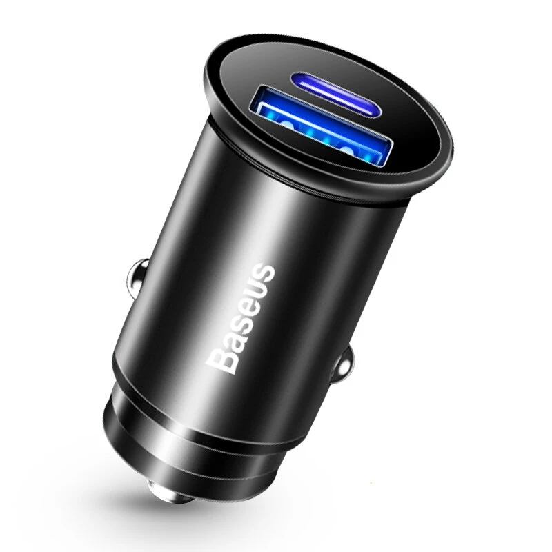 30W 5A Warp VOOC USB-C Car Charger 2-Port PD3.0 QC4.0 FCP SCP AFC Fast Charger Adapter With USB Port+ Type-C Port
30W 5A Warp VOOC USB-C Car Charger 2-Port PD3.0 QC4.0 FCP SCP AFC Fast Charger Adapter With USB Port+ Type-C Port
