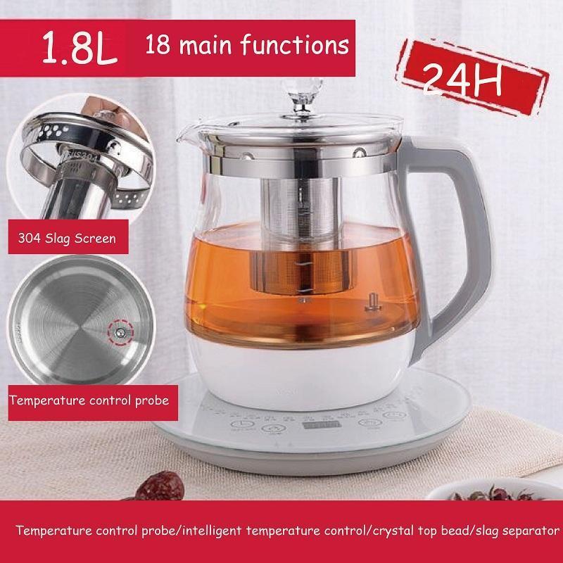 1.8L Health Pot High Borosilicate Glass Flower Teacup Multifunctional Intelligent Electric Kettle Maker Decoction GL331
1.8L Health Pot High Borosilicate Glass Flower Teacup Multifunctional Intelligent Electric Kettle Maker Decoction GL331