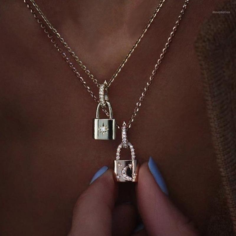 2Pcs/Set Women Necklaces Set Fashion Lock Carved Star Moon Crystal Clavicle Chain Gold Necklace Party Female Jewelry Gifts1
2Pcs/Set Women Necklaces Set Fashion Lock Carved Star Moon Crystal Clavicle Chain Gold Necklace Party Female Jewelry Gifts1