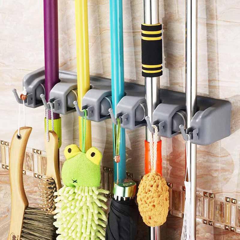 5/4/3 Position Mop Holder Kitchen Organizer Brush Broom Hanger Storage Rack Household Mop Brush Hanger Kitchen Gadgets
5/4/3 Position Mop Holder Kitchen Organizer Brush Broom Hanger Storage Rack Household Mop Brush Hanger Kitchen Gadgets