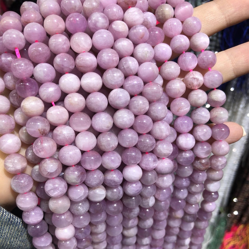 6/8/10mm Real Natural Kunzite Purple Spodumene Stone Beads For Jewelry Making DIY Round Loose Beads Fit Bracelet Accessories
6/8/10mm Real Natural Kunzite Purple Spodumene Stone Beads For Jewelry Making DIY Round Loose Beads Fit Bracelet Accessories
