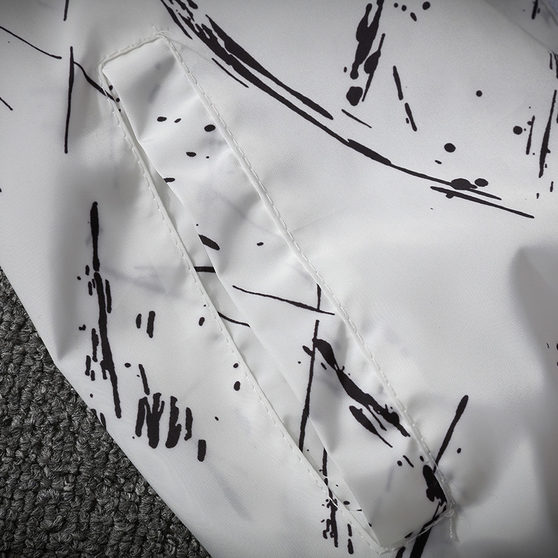 Men's Coat Printing Ink Hooded Jacket Male Blazer Spring Summer Men's Clothing Bomber Jackets Men Plus Size M-XXXL 201130