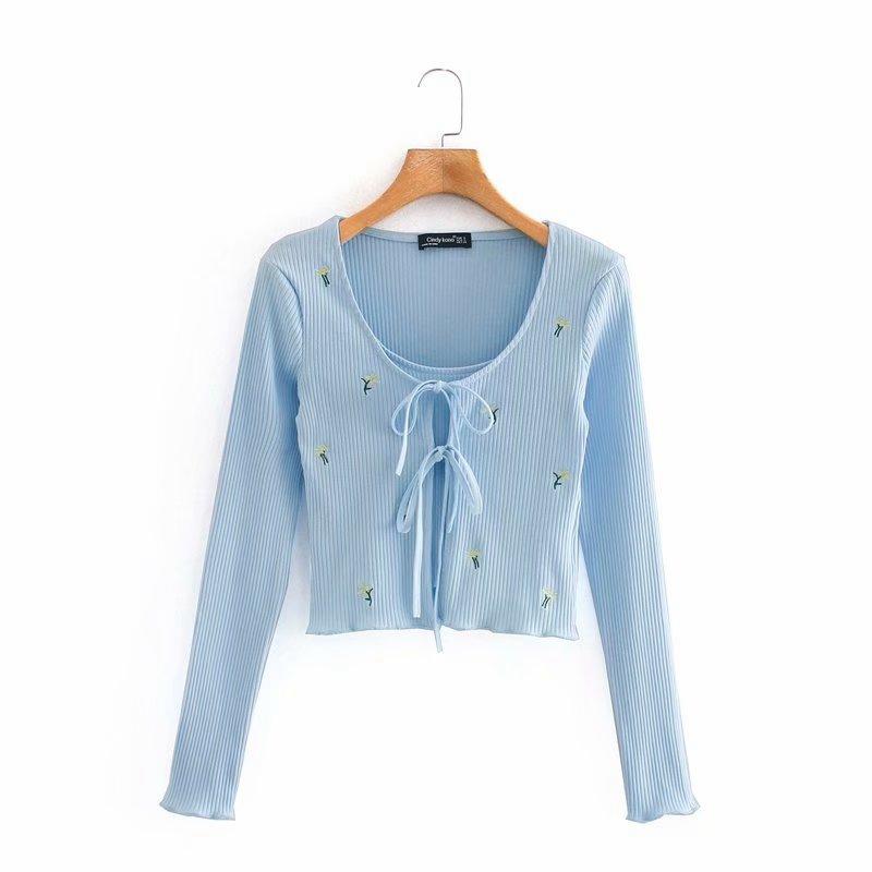 Lace Up Long Sleeve Crop Tops Sexy O Neck Solid Basic TShirts Woman Khaki Blue Korean Style Knitted T-Shirt, White
Lace Up Long Sleeve Crop Tops Sexy O Neck Solid Basic TShirts Woman Khaki Blue Korean Style Knitted T-Shirt, White