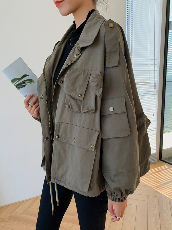 New Style for Autumn and Winter Fashion Clothing san chuan Parka Coat Female Fox ling tuo Card Wool Fur Short 201103