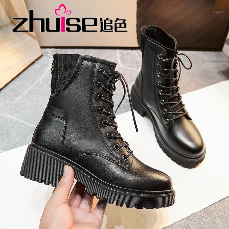 Autumn and winter boots 2020 new British style thick heel short boots women's back zipper Retro Leather shoes for women1, Black plush
Autumn and winter boots 2020 new British style thick heel short boots women's back zipper Retro Leather shoes for women1, Black plush