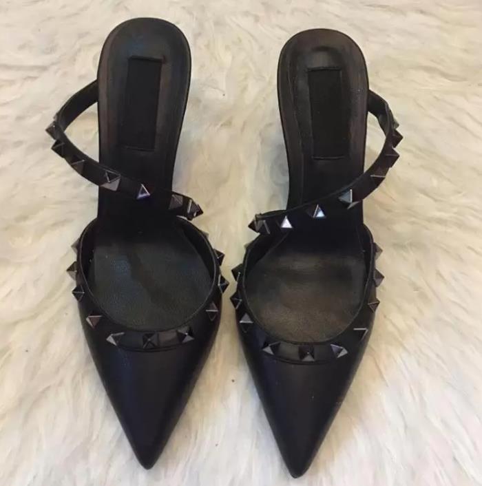 Ladies Pointed High Heeled Sandals Studded Slippers Designer New Pointed Stiletto Sandal, 10cm
Ladies Pointed High Heeled Sandals Studded Slippers Designer New Pointed Stiletto Sandal, 10cm