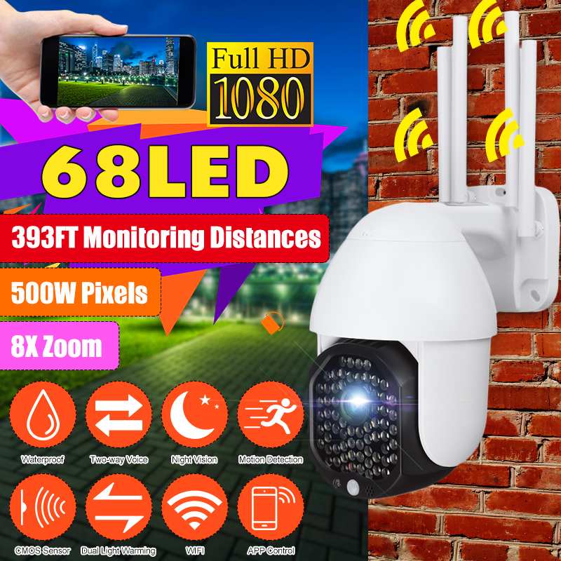 5MP Camera Wifi Version PTZ 8X 1080P Outdoor Security Wireless Monitor Waterproof CCTV Smart Home Surveillance
5MP Camera Wifi Version PTZ 8X 1080P Outdoor Security Wireless Monitor Waterproof CCTV Smart Home Surveillance