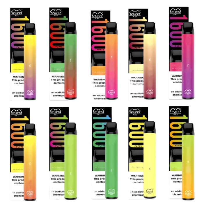 Puff XXL 1600+ Puffs 16 colors Vaporizers Device Puff Bar longest-lasting Disposable Vape Pen Cartridges
Puff XXL 1600+ Puffs 16 colors Vaporizers Device Puff Bar longest-lasting Disposable Vape Pen Cartridges