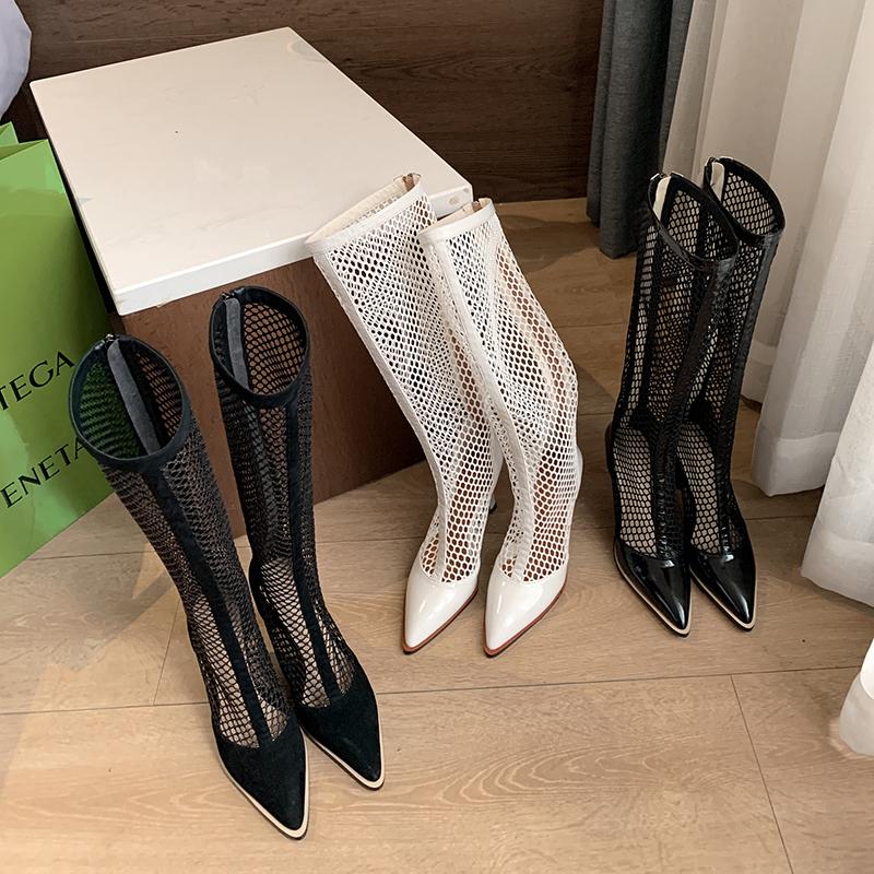 High heeled boots summer hollow net boots women's shoes single high cool x741, White patent leather
High heeled boots summer hollow net boots women's shoes single high cool x741, White patent leather