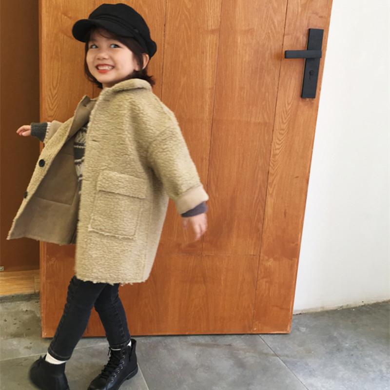 DFXD Autumn Winter Little Girls Boys Lamb Cashmere Coat Kids Long Sleeve Soild Color Single-breasted Warm Outwear 2-8Years, As per picture
DFXD Autumn Winter Little Girls Boys Lamb Cashmere Coat Kids Long Sleeve Soild Color Single-breasted Warm Outwear 2-8Years, As per picture