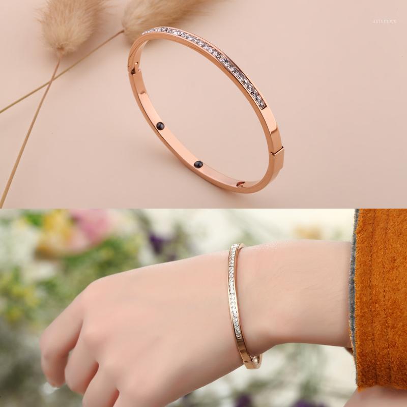 Rose Gold color Women Stainless Rhinestone Women Bangle/Fashion Crystal Bracelet &Bangle Jewelry1
Rose Gold color Women Stainless Rhinestone Women Bangle/Fashion Crystal Bracelet &Bangle Jewelry1