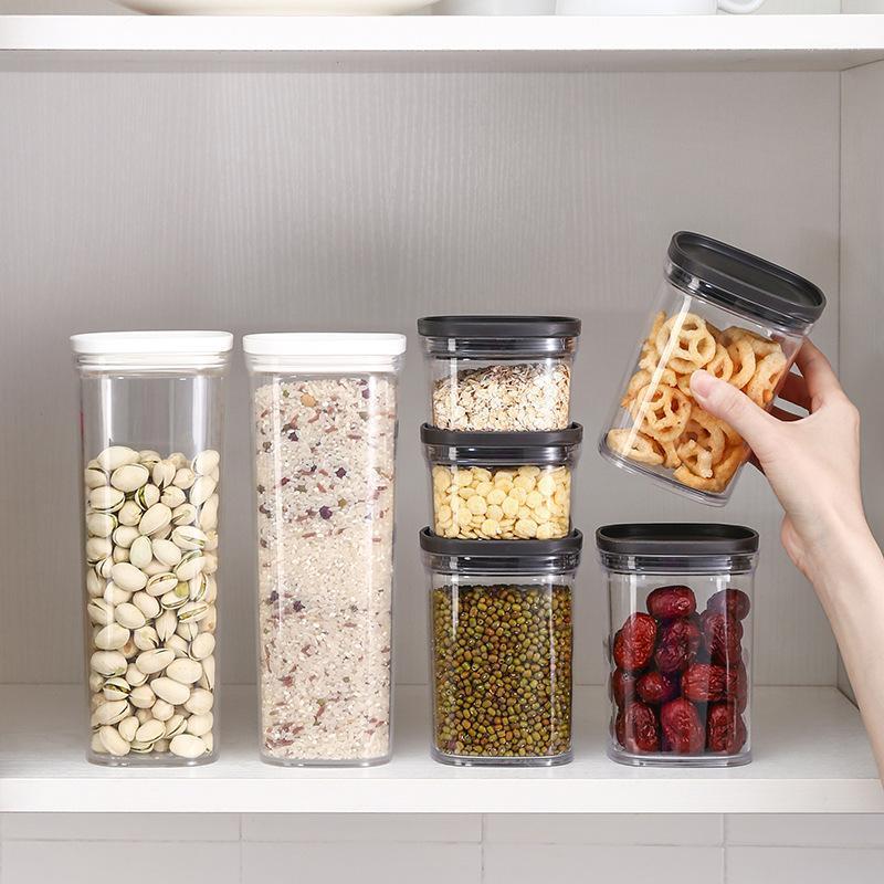 Circle Transparent Sealing Freshness Box Kitchen Grains Cereals Storage Jar Can Be Superimposed Dried Fruit Storage Tank1
Circle Transparent Sealing Freshness Box Kitchen Grains Cereals Storage Jar Can Be Superimposed Dried Fruit Storage Tank1