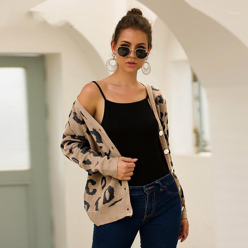 Leopard Knitted Cardigans 2021 Spring Autumn V Neck Casual Kntting Sweater Jackets Coats Korean Style Office Ladies Kardigan1, Brown
Leopard Knitted Cardigans 2021 Spring Autumn V Neck Casual Kntting Sweater Jackets Coats Korean Style Office Ladies Kardigan1, Brown