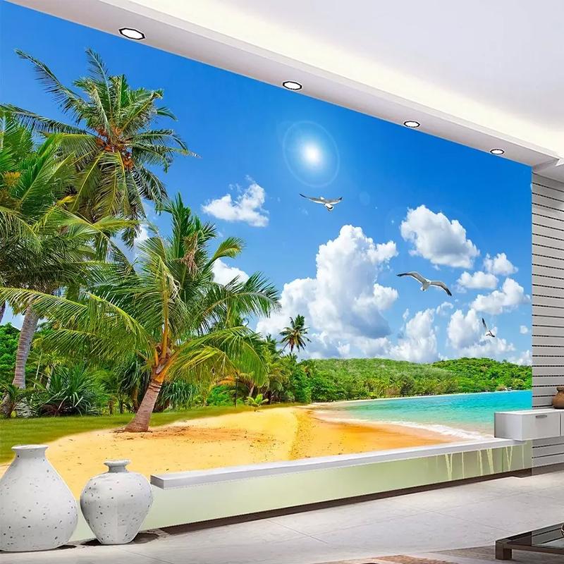 Photo Wall Paper Coconut Tree Sea View landscape Large Mural Living Room Sofa Bedroom Home Decor Wall Cloth Papel De Parede 3D, As pic
Photo Wall Paper Coconut Tree Sea View landscape Large Mural Living Room Sofa Bedroom Home Decor Wall Cloth Papel De Parede 3D, As pic