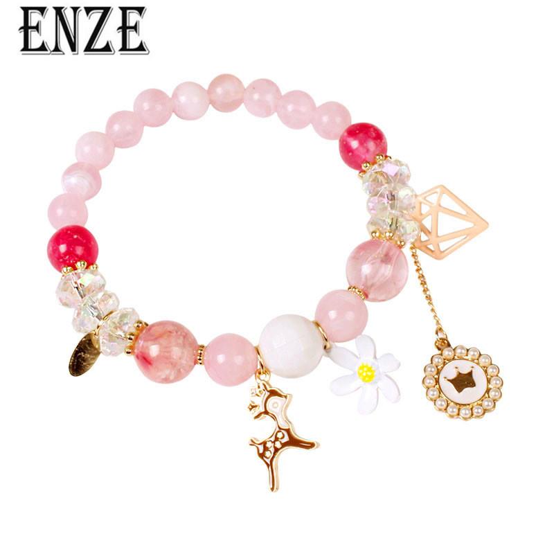 Link, Chain ENZE Woman Flower Red Stone White Deer Heart-shaped Bracelet Jewelry Accessories Wholesale Girl Birthday Gift
Link, Chain ENZE Woman Flower Red Stone White Deer Heart-shaped Bracelet Jewelry Accessories Wholesale Girl Birthday Gift