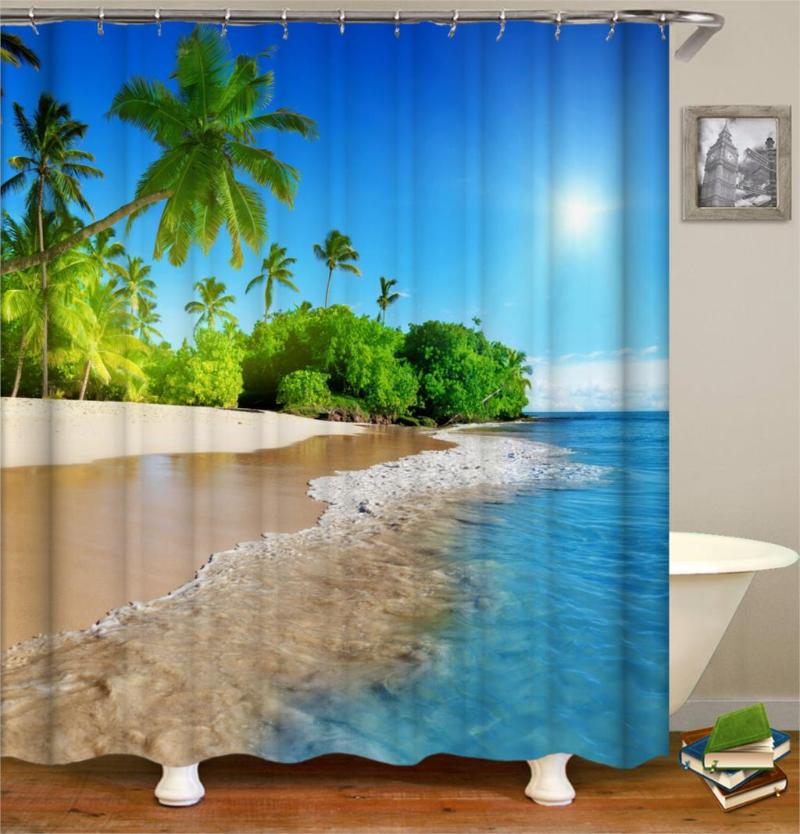 Sea shower curtain fabric 3d bathroom shower curtains bathroom curtain hooks waterproof water repellent or mat
Sea shower curtain fabric 3d bathroom shower curtains bathroom curtain hooks waterproof water repellent or mat