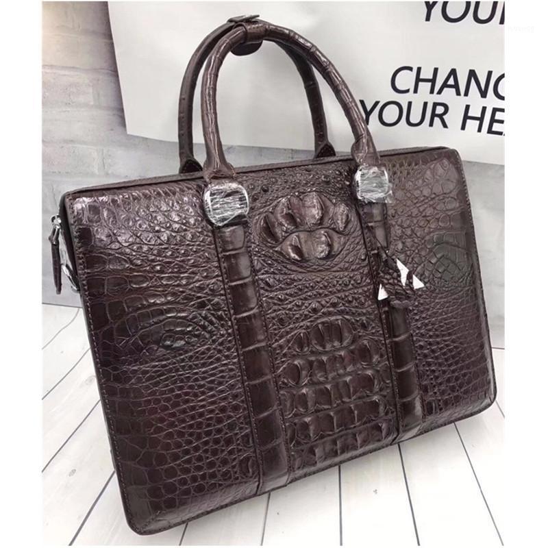 Business Style 100% Genuine Crocodile Skin Men Working Handbag Real Alligator Leather Male Large Shoulder Bag Briefcase For Man1, Black
Business Style 100% Genuine Crocodile Skin Men Working Handbag Real Alligator Leather Male Large Shoulder Bag Briefcase For Man1, Black