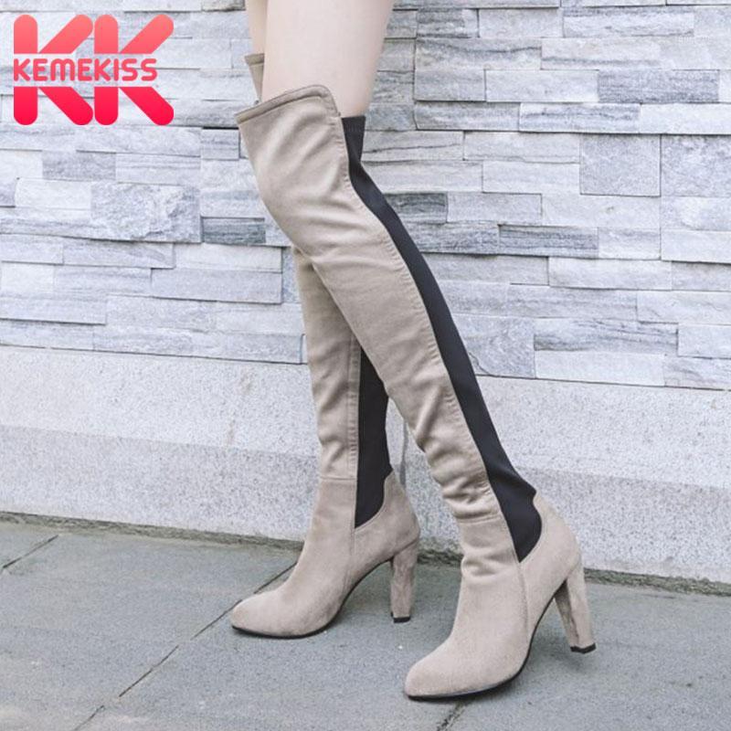 KemeKiss 6 Colors Women Winter Boots Fashion Slip On Over The Knee High Boots Shoes Women Square Mid Heel Size 34-431, Black
KemeKiss 6 Colors Women Winter Boots Fashion Slip On Over The Knee High Boots Shoes Women Square Mid Heel Size 34-431, Black