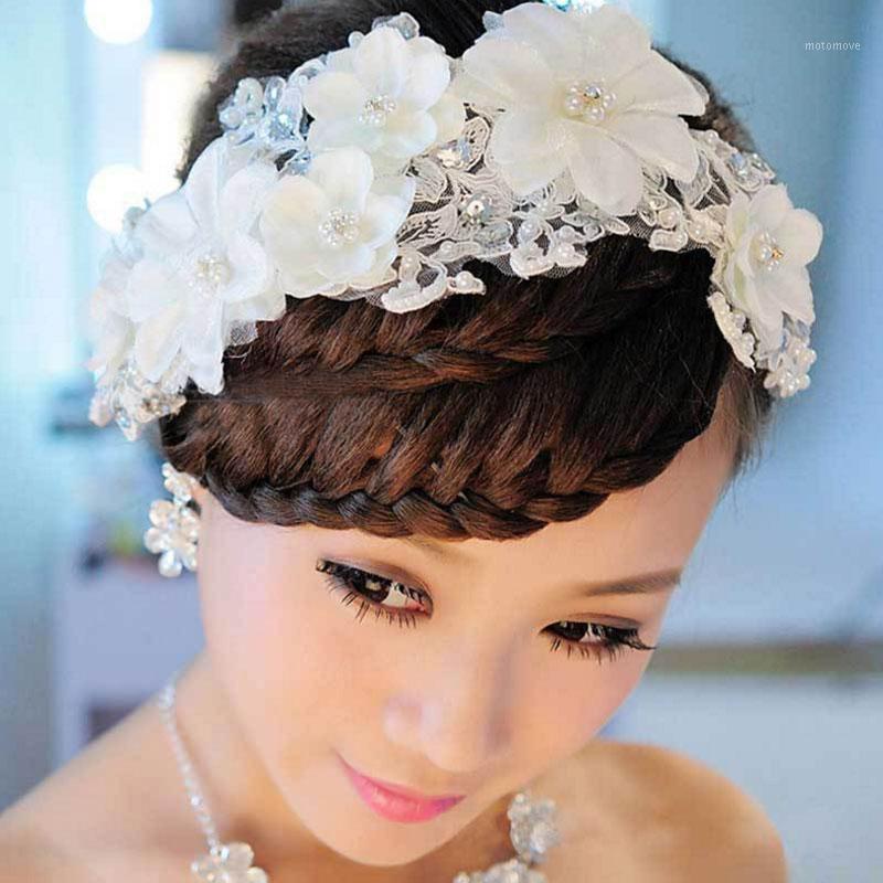 FORSEVEN White Color Lace Simulated Pearl Crystal Flower Headband Headpiece Women Bride Noiva Wedding Hair Jewelry Accessories1
FORSEVEN White Color Lace Simulated Pearl Crystal Flower Headband Headpiece Women Bride Noiva Wedding Hair Jewelry Accessories1