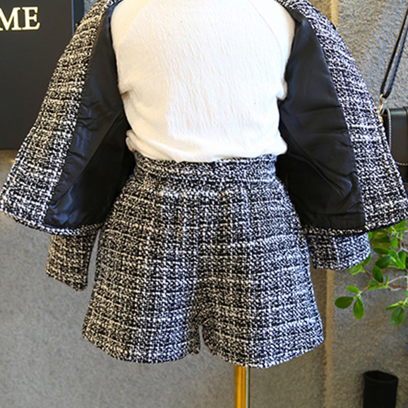 Humor Bear Girls Clothing Suit Autumn Winter 2020 Student Cardigan Long Sleeve Sweater+ Skirt Sets Baby Kids Children ClothesX1019