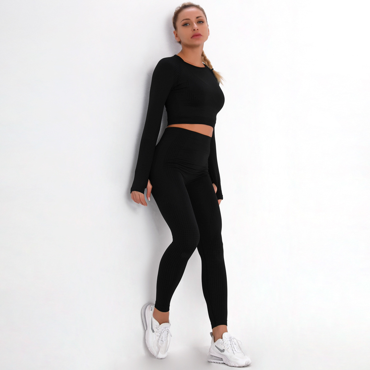 Women's Tracksuits Sportswear Suit Women's Clothing Yoga Bra Fitness Legging Tummy Slimming Pant Kit Sports Sets Outfit Running