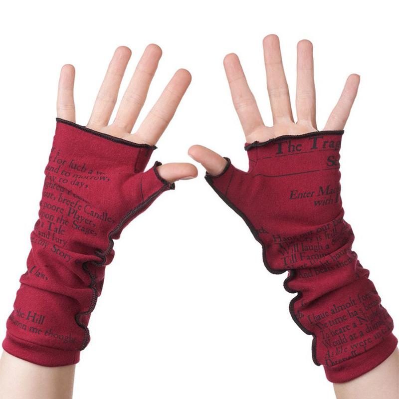1 Pair Spring Winter Half-finger Mittens Women Fashionable Letter Print Multi-purpose Elastic Thin Breathable Gloves
1 Pair Spring Winter Half-finger Mittens Women Fashionable Letter Print Multi-purpose Elastic Thin Breathable Gloves