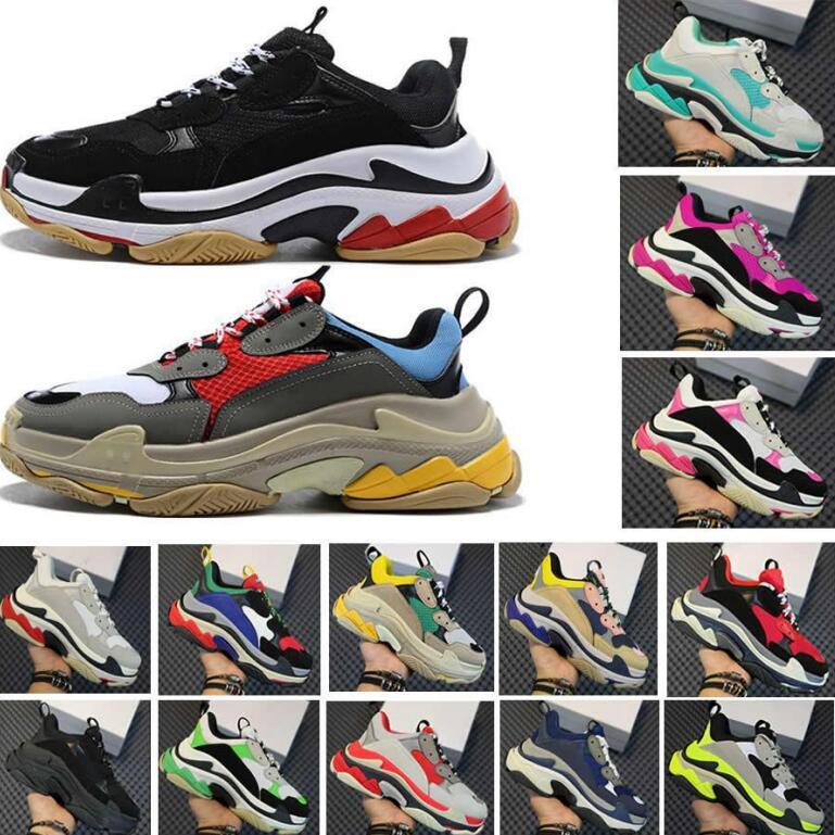 New Paris 17FW Triple S Sneakers Mens Women Casual Shoes Triple S Clear Sole White Green Black Red Rainbow Sports Outdoor Dad Shoe
New Paris 17FW Triple S Sneakers Mens Women Casual Shoes Triple S Clear Sole White Green Black Red Rainbow Sports Outdoor Dad Shoe